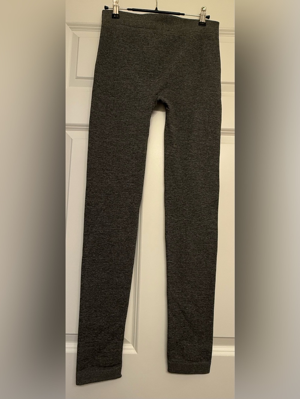 NWT Pink Rose Cozy Fleece Leggings Heather Charcoal Gray Plus Size 1X